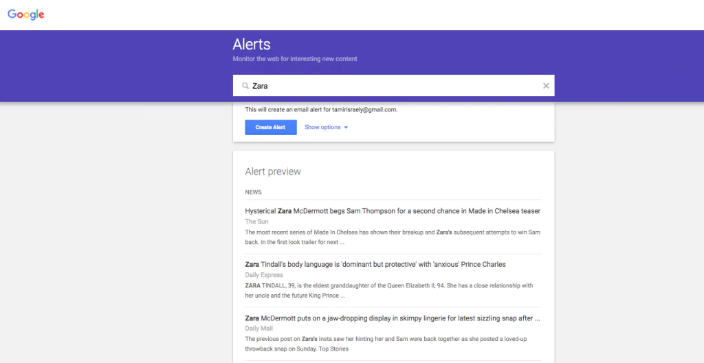 Google Alerts