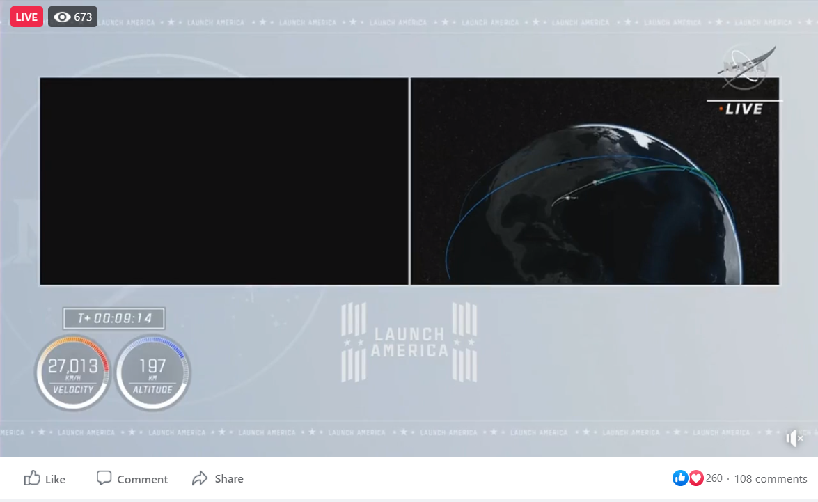 Facebook homepage