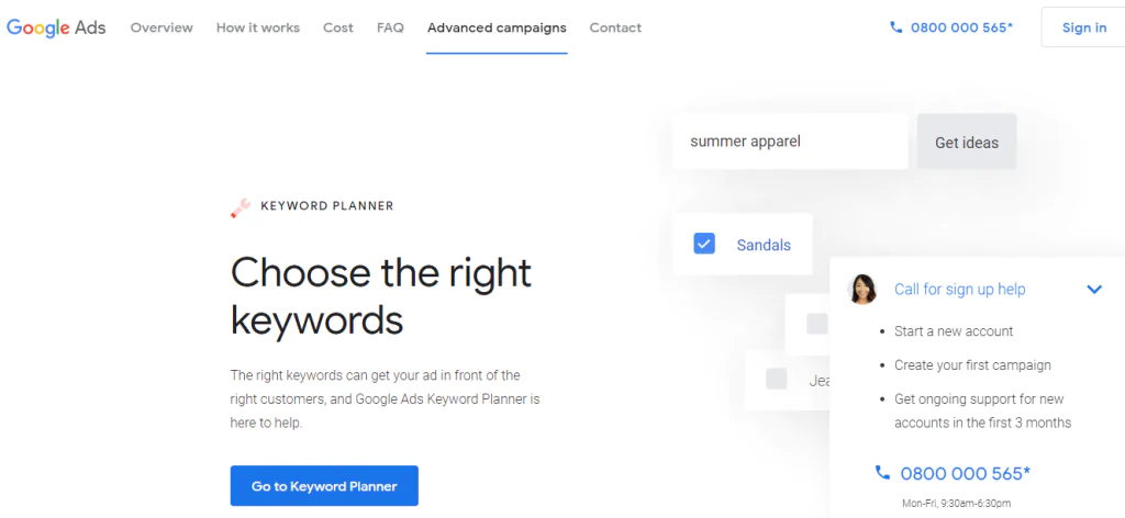 Google Keyword Planner