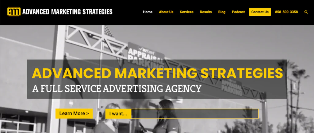 Advanced Marketing Strategies homepage