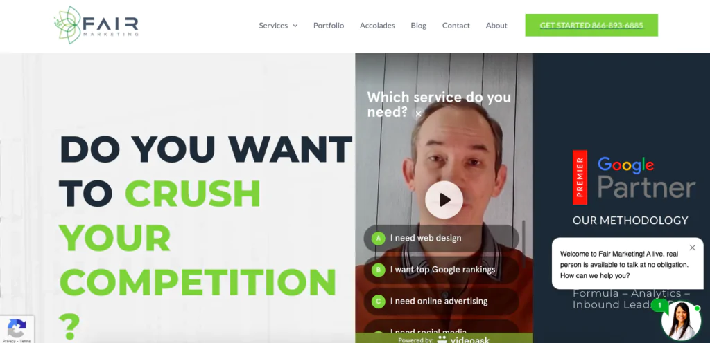 Fair Marketing homepage
