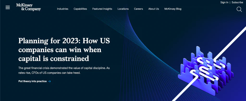 McKinsey Digital homepage