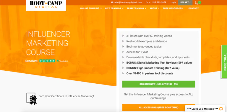 BootCampDigital website