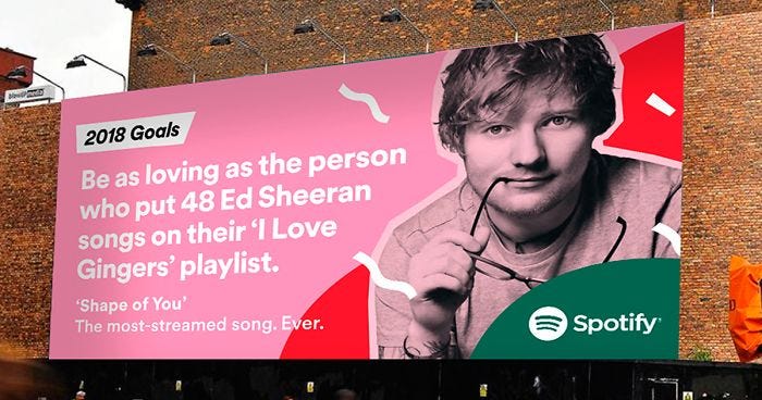 Spotify data marketing campaign