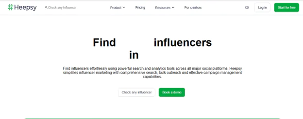Heepsy Influence Micro-Influencer Marketplaces