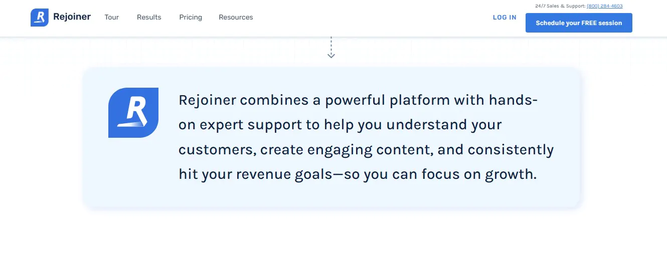 Rejoiner homepage