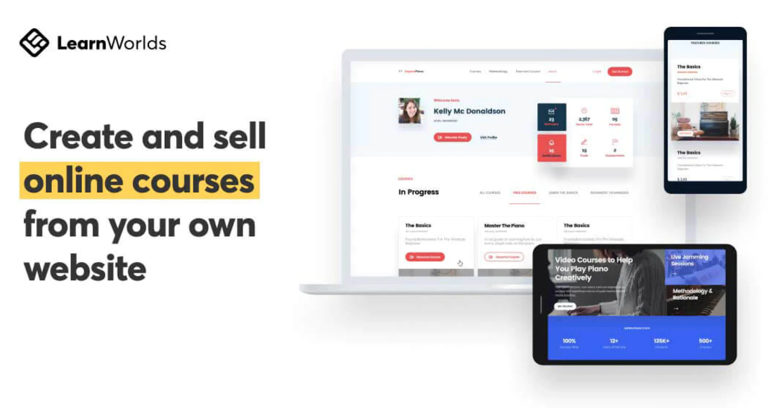 LearnWorlds homepage