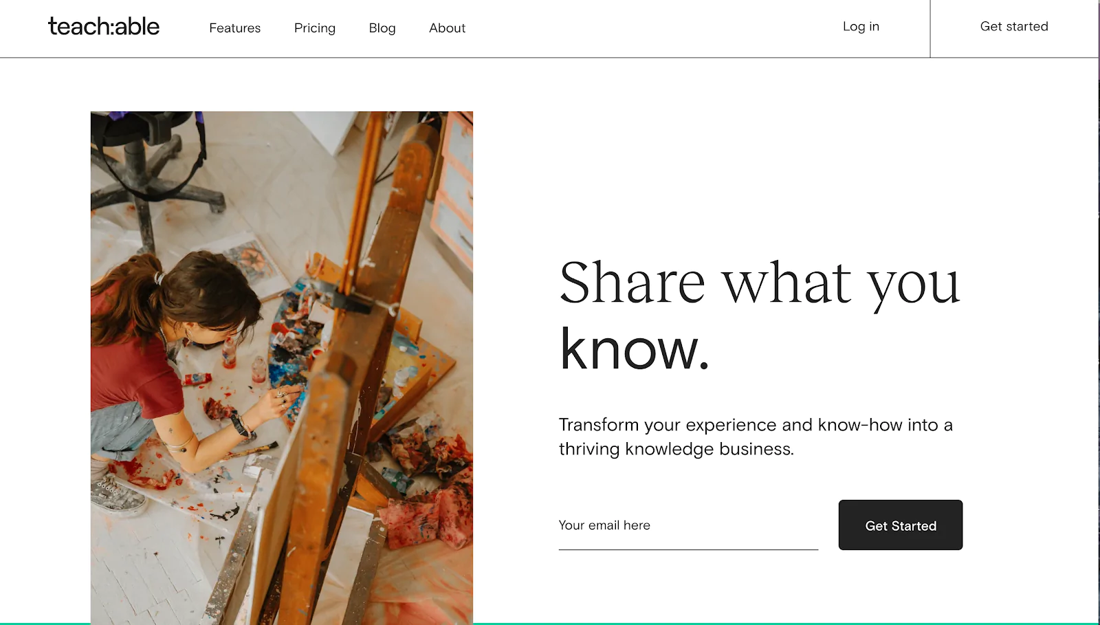 Teachable screenshot