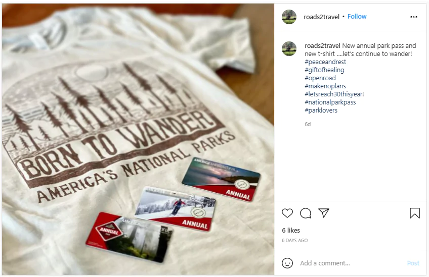 Employee rewards - season pass for national parks