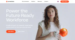 Screenshot of the Cornerstone Knowledge Management Tool's Homepage