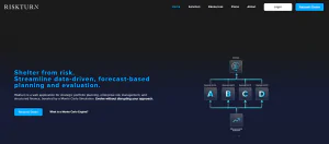 Screenshot of the Riskturn Knowledge Management Tool's Homepage