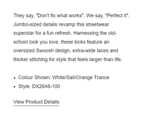 Ecommerce copywriting Examples