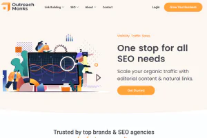 Outreach Monks Agency Homepage