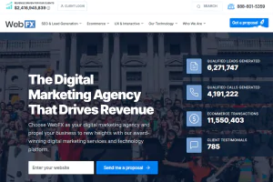 WebFX Agency Homepage