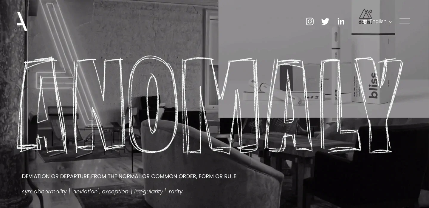 Anomaly homepage