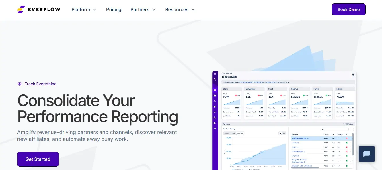 Everflow affiliate management and partner tracking