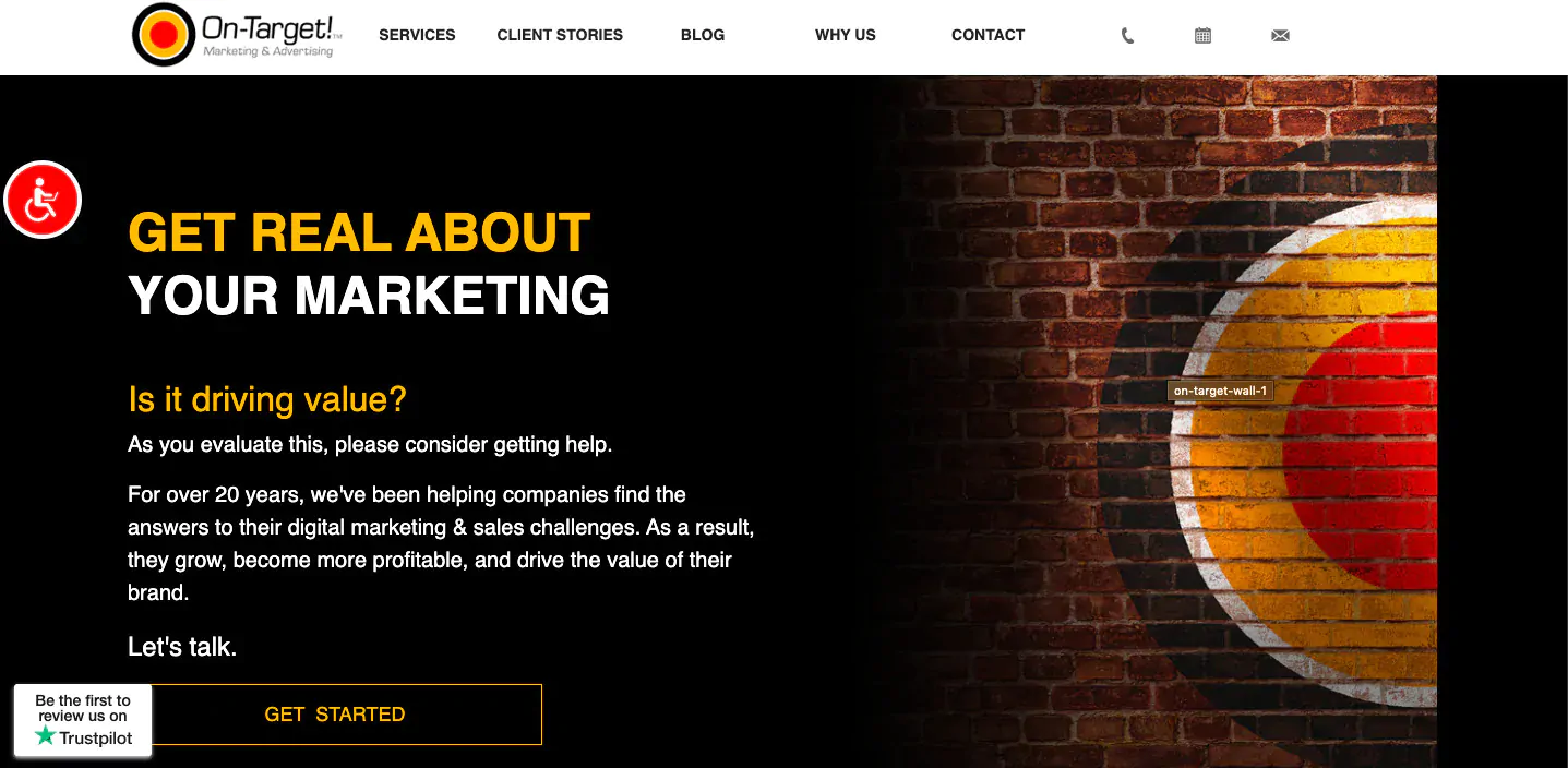 On-Target homepage