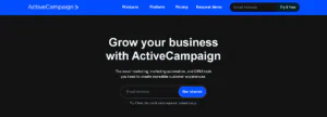 ActiveCampaign Homepage