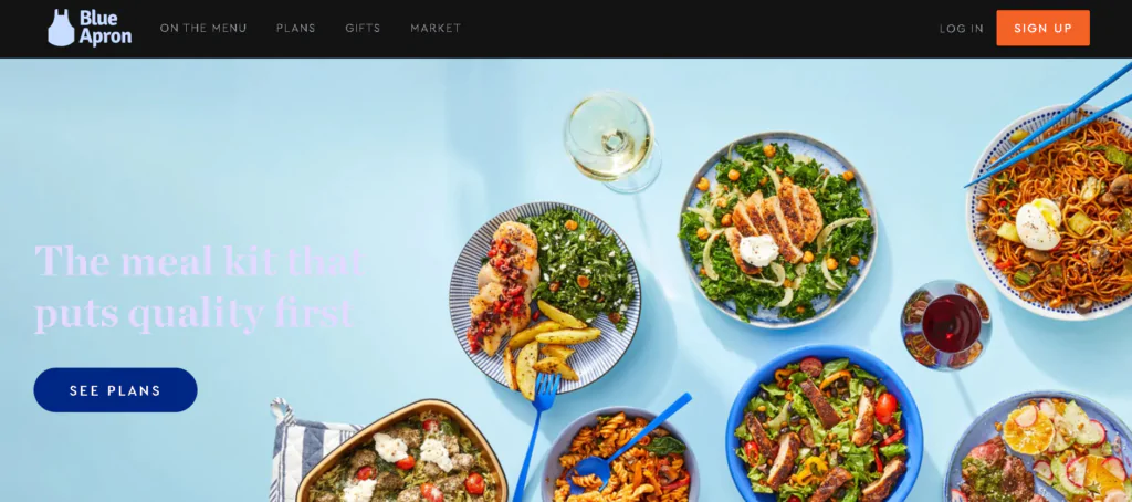 Blue Apron Homepage