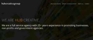 Hub Creative Group Creative marketing agency Homepage
