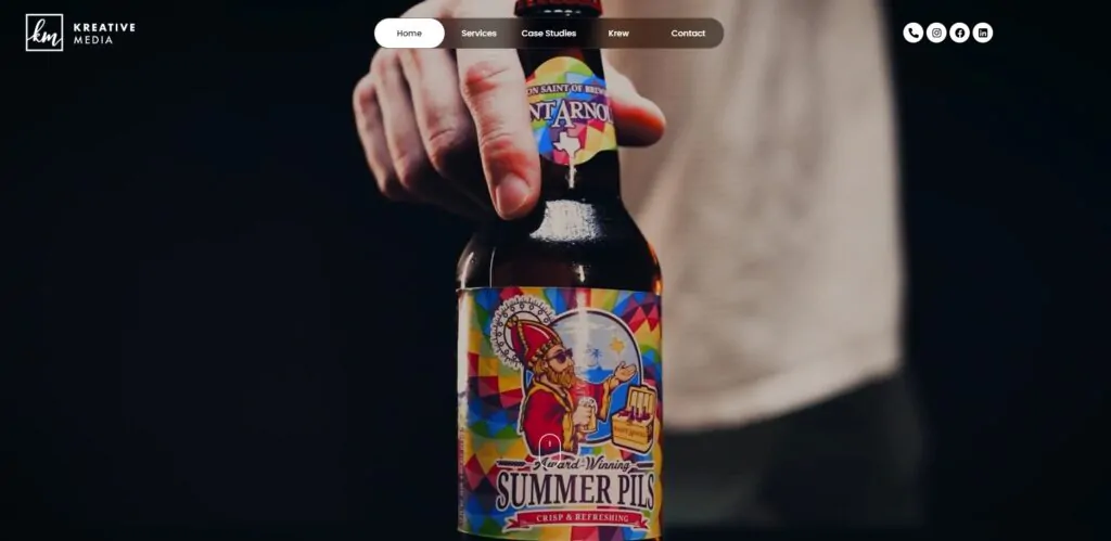 Kreative Media Homepage