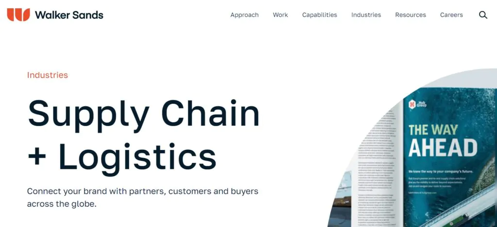 walker-sands-marketing-logistics-agency-homepage-screenshot