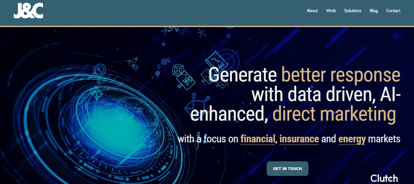 Screenshot of the Jacobs & Clevenger Agency Homepage