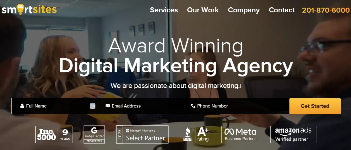 SmartSites Agency Homepage