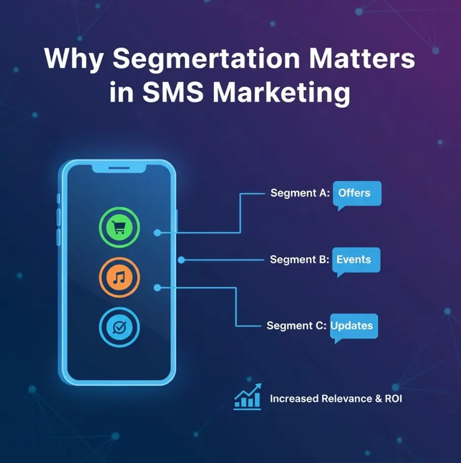 An image showing why audience segmentation in SMS marketing matters