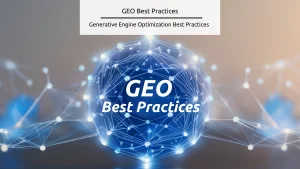 Stock feature image made in Canva - GEO Best Practices